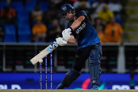 Gerhard Erasmus bats against Australia